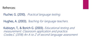  introducing language testing  and assessment