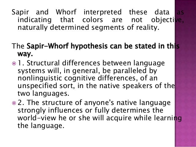 Sapir-whorf hypothesis examples pdf image