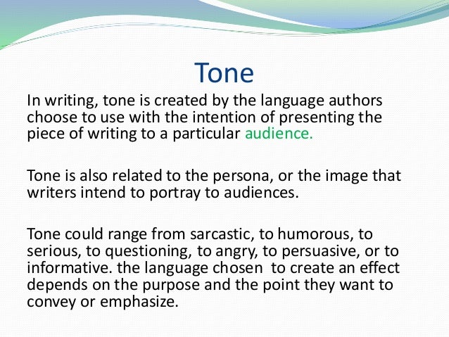 Academic writing audience tone purpose