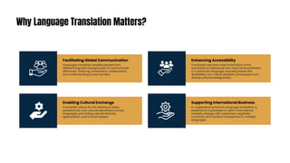 Language Translation Services: Breaking Barriers, Bridging Cultures | PDF