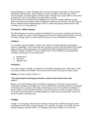 Language variation | PDF