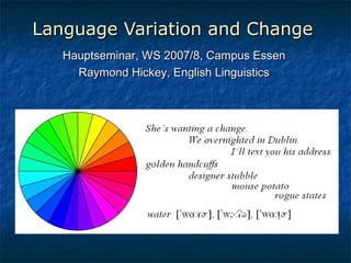 Language variation and_change_introduction | PPT | Education