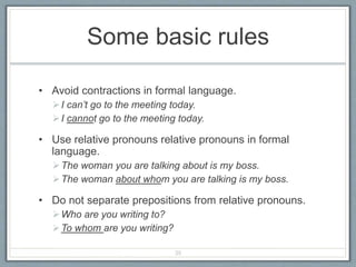 Business writing ESL | PPTX