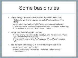 Business writing ESL | PPTX