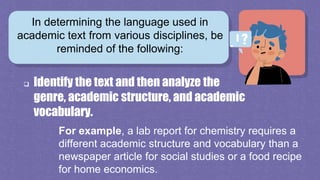 Langugae Used in Academic Text.pptx