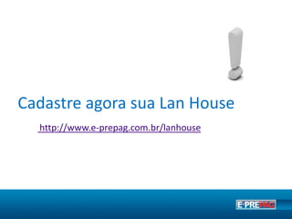 Dúvidas?
Caso tenha alguma dúvida sobre a parceria,
entre em contato:
e-mail: pontodevenda@e-prepag.com.br
Tel.: 11 3030-9101
 