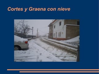 Cortes y Graena con nieve 