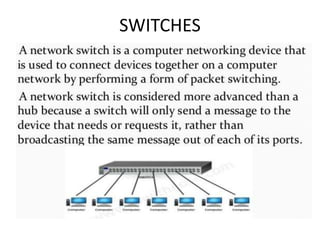 Switch Internetwork Component Lan internetworking devices | PPTX