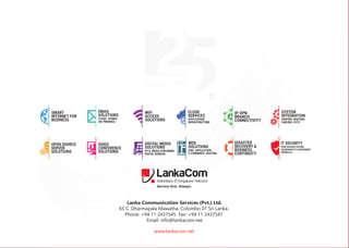 LankaCom Product Portfolio