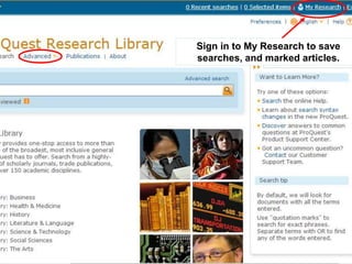 Sign in to My Research to save
searches, and marked articles.
 