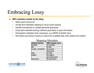 Using Architectures for Semantic Interoperability to Create Journal Clubs for Emergency Response