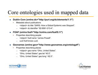Using Architectures for Semantic Interoperability to Create Journal Clubs for Emergency Response