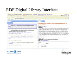 Using Architectures for Semantic Interoperability to Create Journal Clubs for Emergency Response