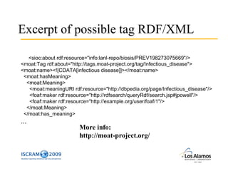 Using Architectures for Semantic Interoperability to Create Journal Clubs for Emergency Response