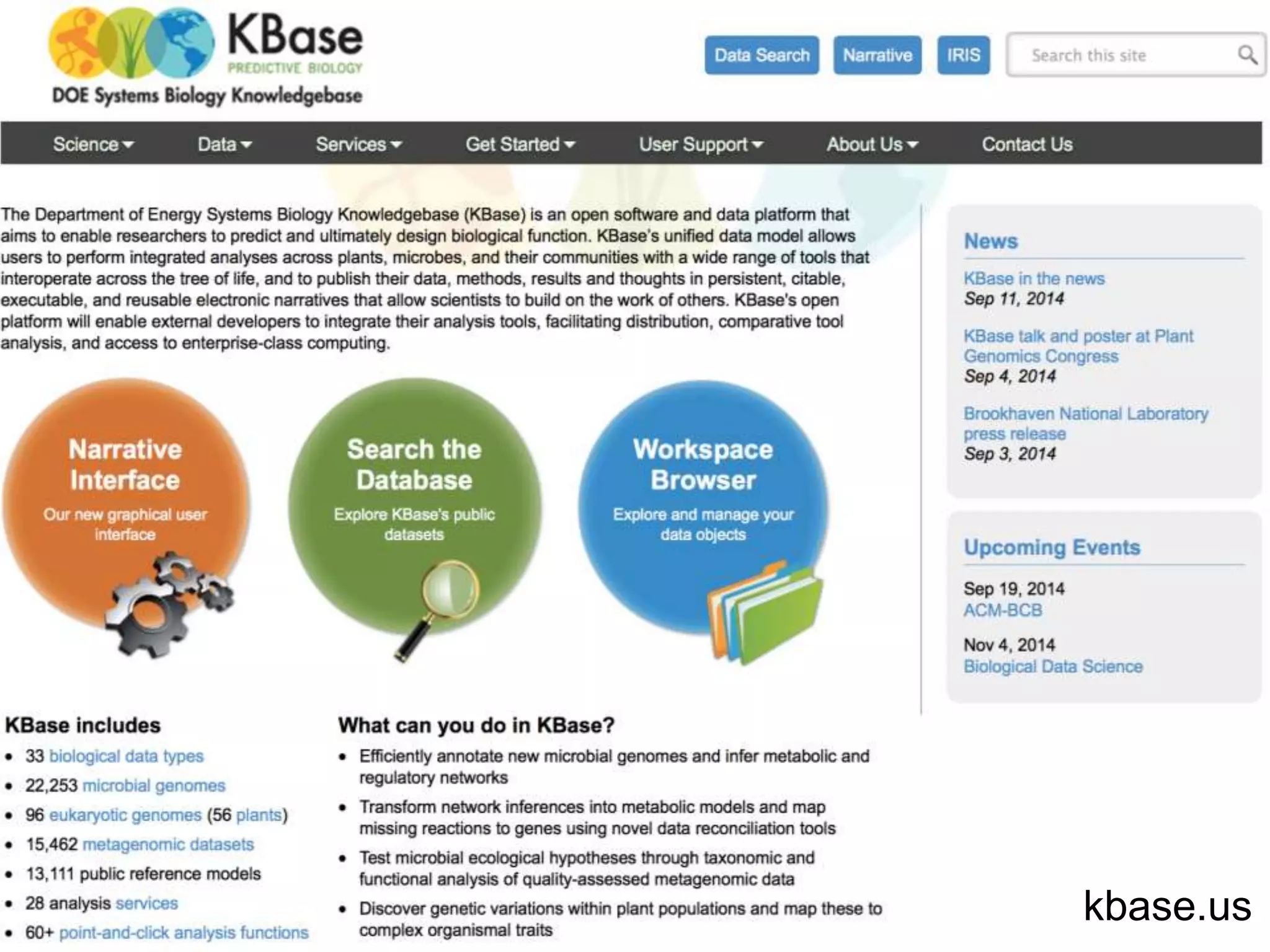kbase.us 
 