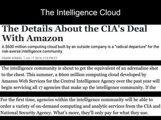 The Intelligence Cloud 
 
