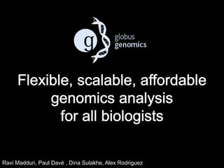 Ravi Madduri, Paul Davé , Dina Sulakhe, Al2e2x Rodriguez 
 