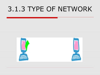 3.1.3 TYPE OF NETWORK
 