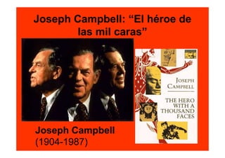 Joseph Campbell: “El héroe de
       las mil caras”




Joseph Campbell
(1904-1987)
 