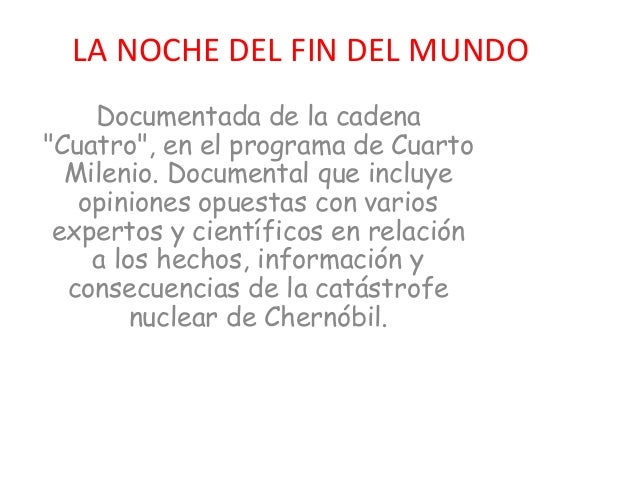 La noche del fin del mundo La noche del fin del mundo