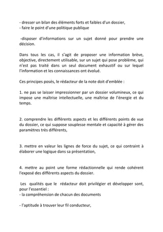 La note de synthese | DOCX