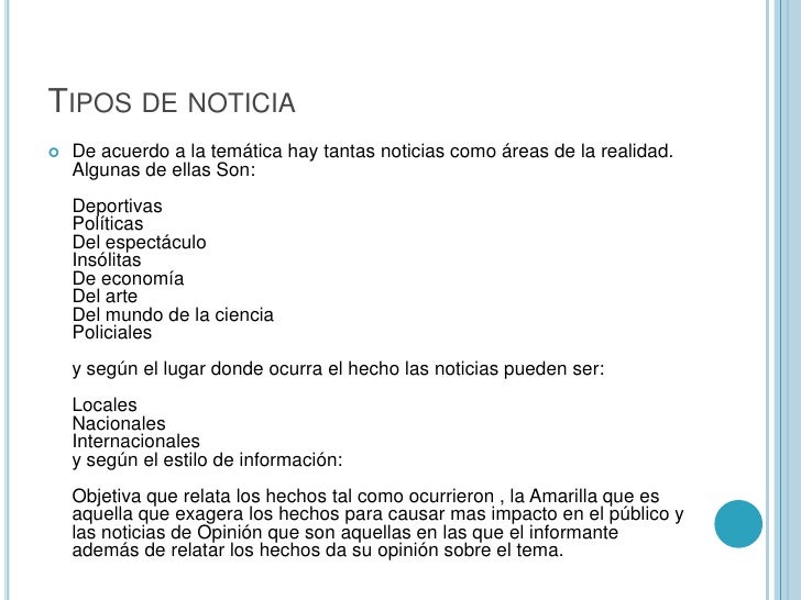 La noticia