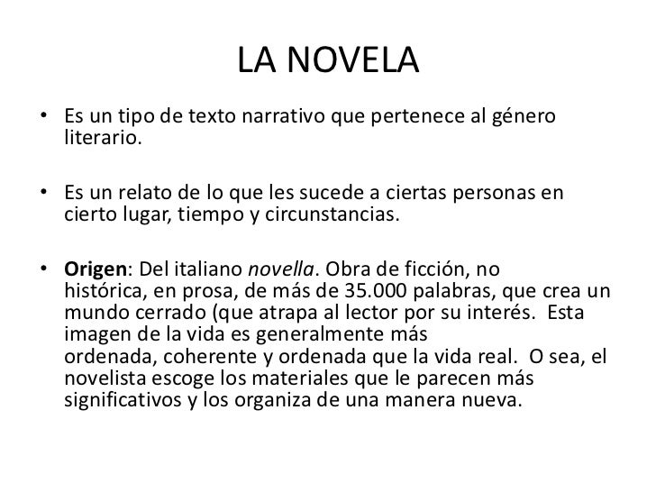La novela