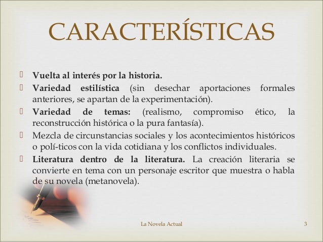 La novela actual