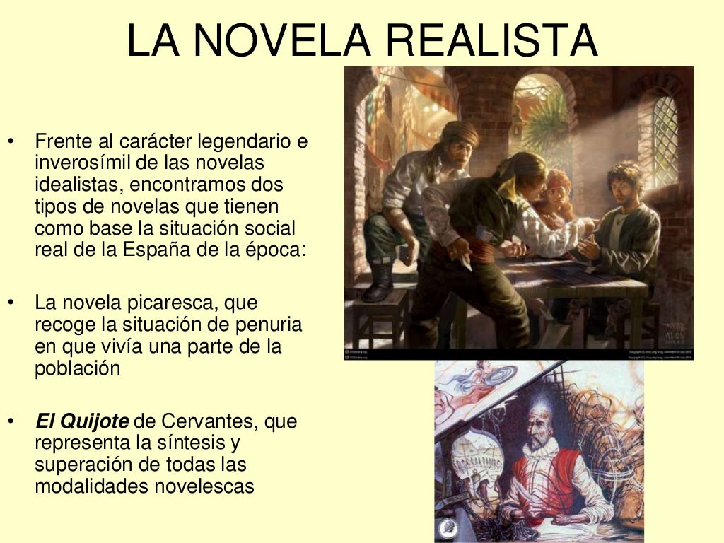 La novela renacentista realista