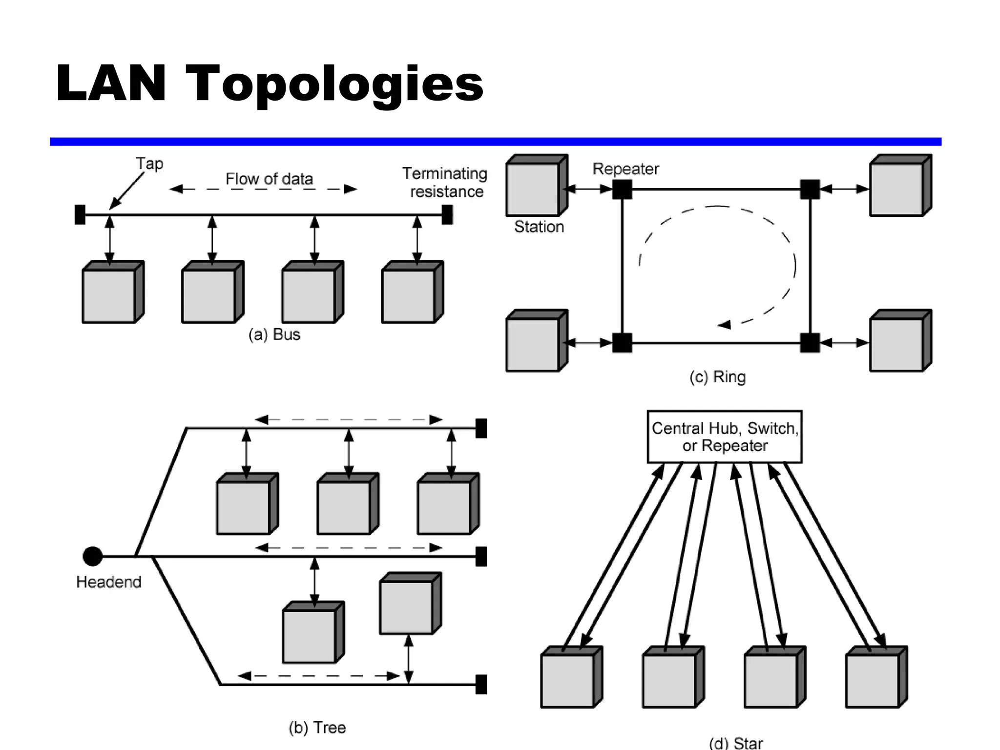 LAN Topologies
 