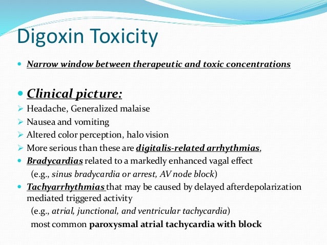 signs of digoxin toxicity in elderly