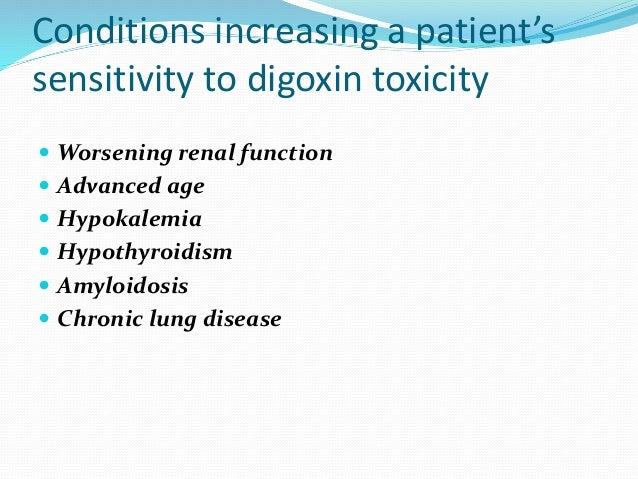 lanoxin thyroid disorder