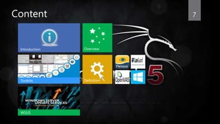 7
WSUS
Toolkits
OverviewIntroduction
Content
Definition
 