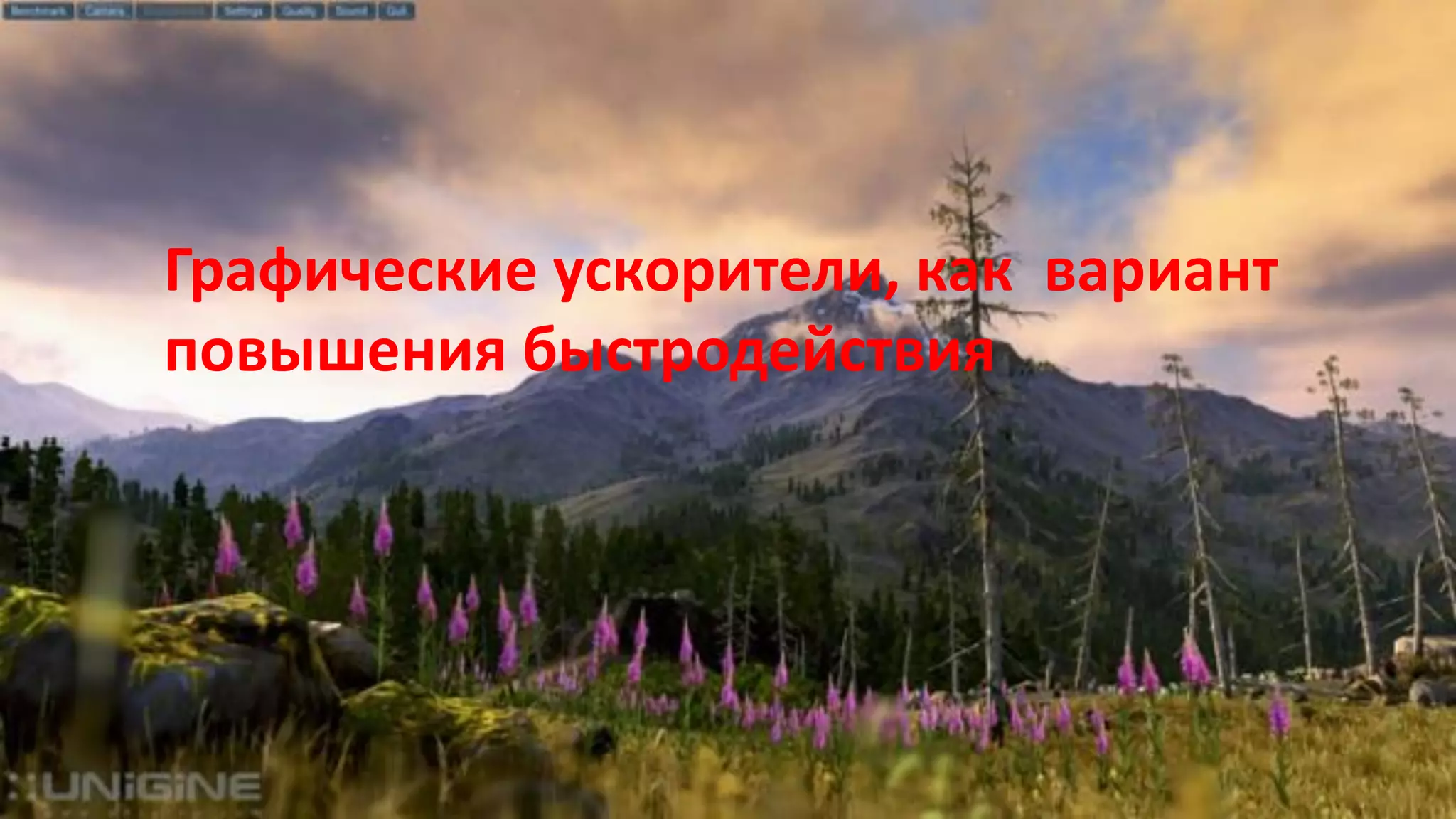 Графические ускорители, как вариант
повышения быстродействия
 