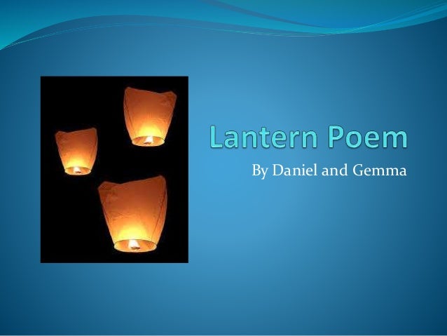 Japanese lantern poem generator image