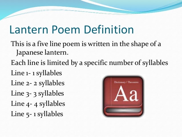 Poem about lantern light image