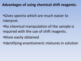 Lanthanide compounds as shift reagents