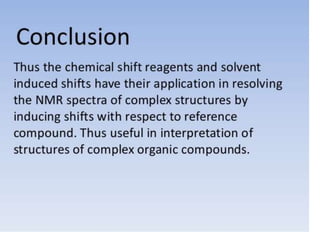 Lanthanide compounds as shift reagents