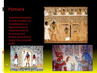 EsculturaL’estatuària dels faraons i déus.