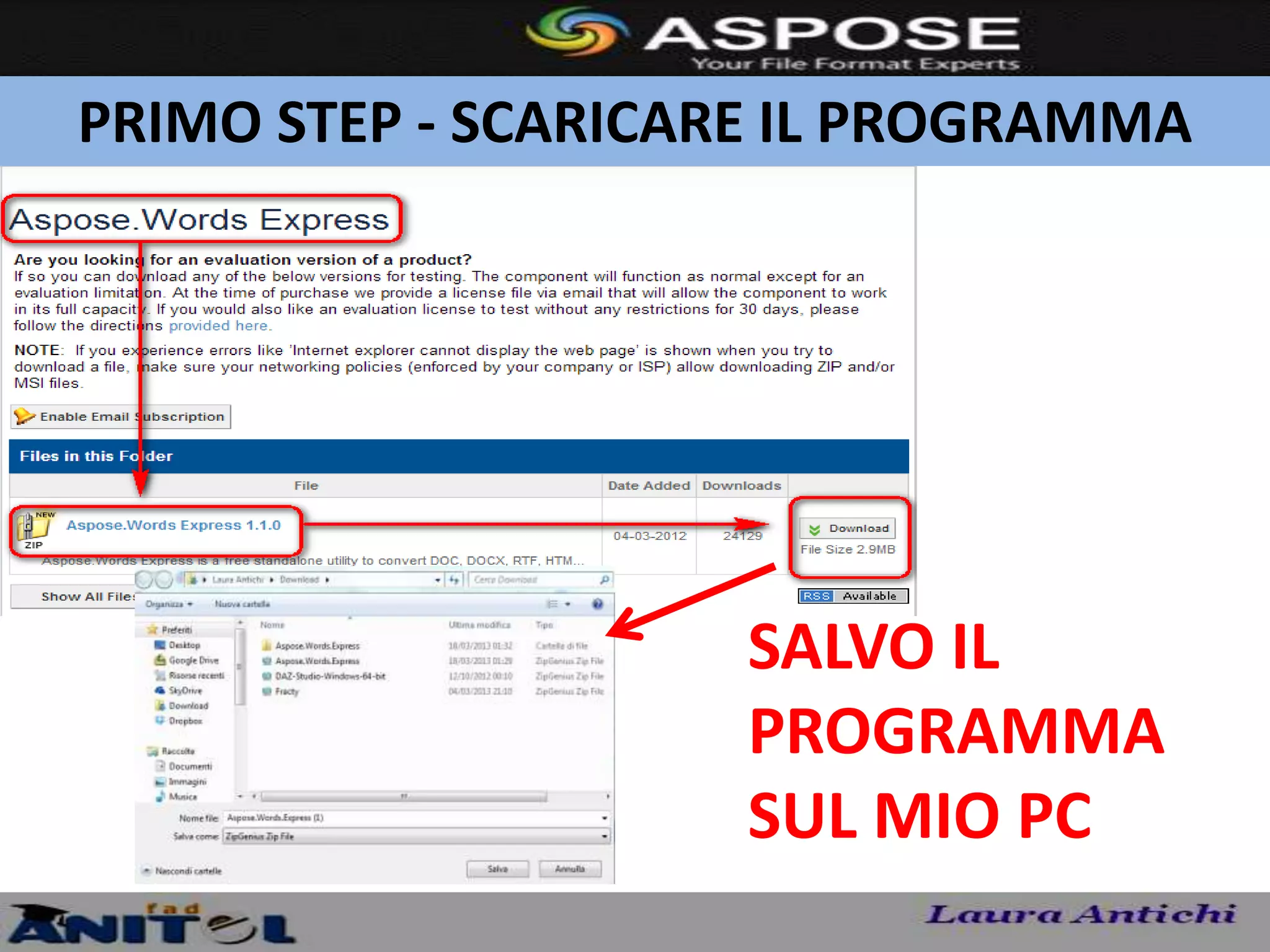 PRIMO STEP - SCARICARE IL PROGRAMMA




                     SALVO IL
                     PROGRAMMA
                     SUL MIO PC
 
