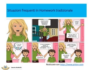 Situazioni frequenti in Homework tradizionale
Realizzato con https://www.pixton.com
 