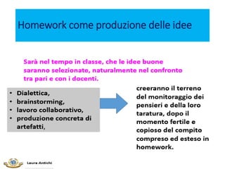 Homework come produzione delle idee
 