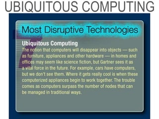 UBIQUITOUS COMPUTING
 
