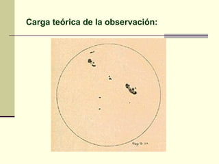 Carga teórica de la observación:
 
