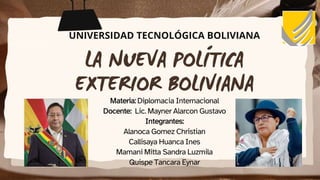 UNIVERSIDAD TECNOLÓGICA BOLIVIANA
 