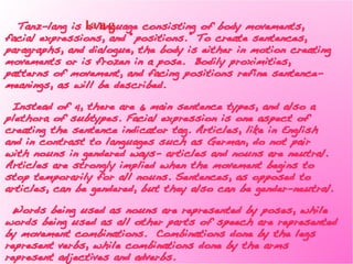 Introduction to Tanz-lang 