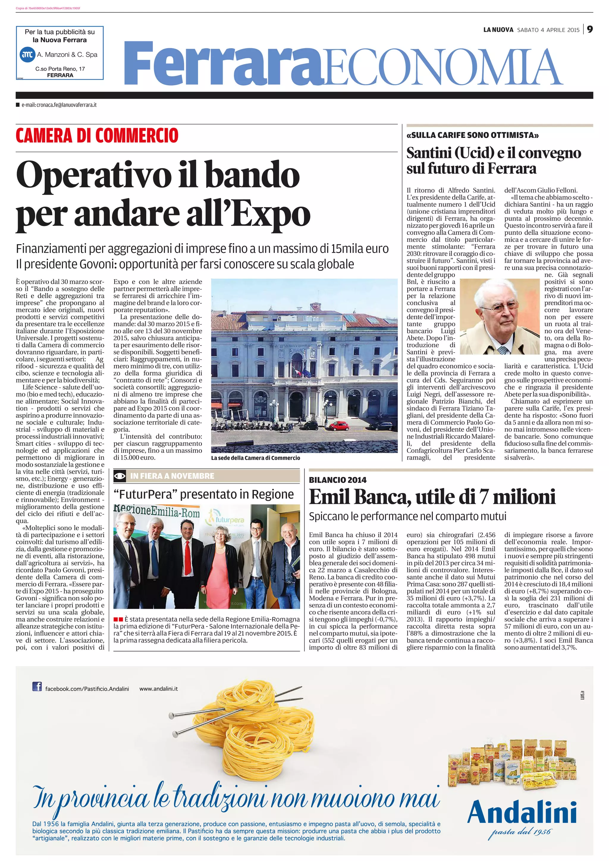 la nuova ferrara oggi prima pagina