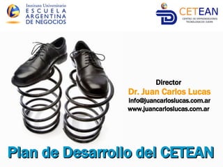 Plan de Desarrollo del CETEAN   Director  Dr. Juan Carlos Lucas [email_address] www.juancarloslucas.com.ar   