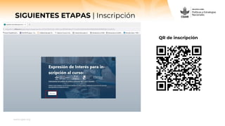 www.cgiar.org
SIGUIENTES ETAPAS | Inscripción
QR de inscripción
 