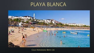 PLAYA BLANCA
CELIA HERNÁNDEZ BRITO 1A
 
